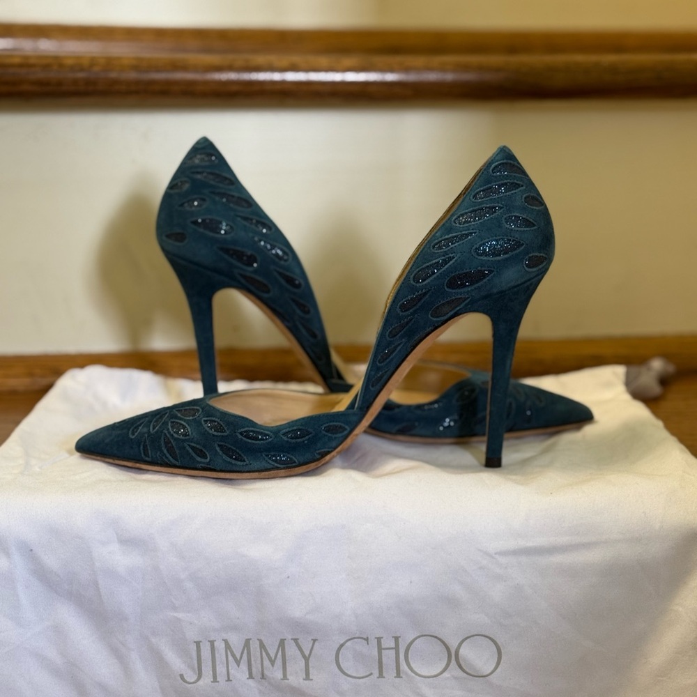 Jimmy Choo Teal Heels